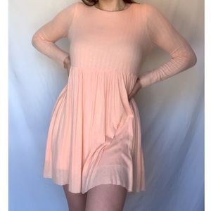 Pink babydoll dress